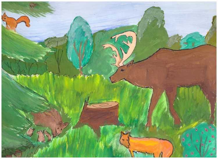 Рисунок на тему природа