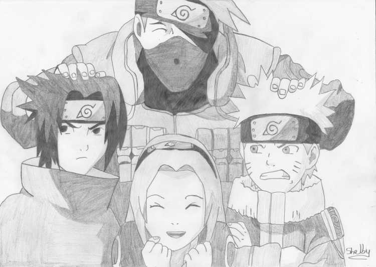 Команда номер 7 Какаши карандашом