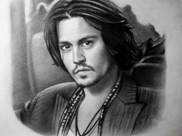 Джонни Депп портрет