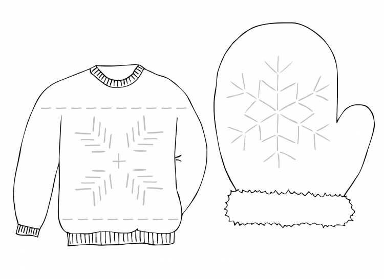 Саамская варежка раскраска