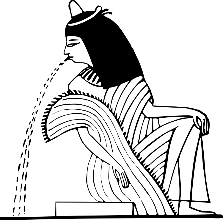 Древние рисунки Египта египтянка