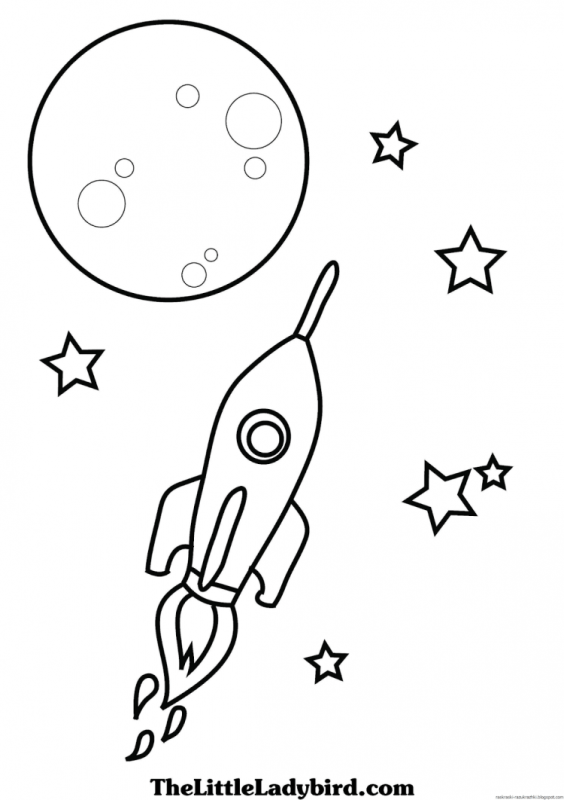 Космический корабль раскраска