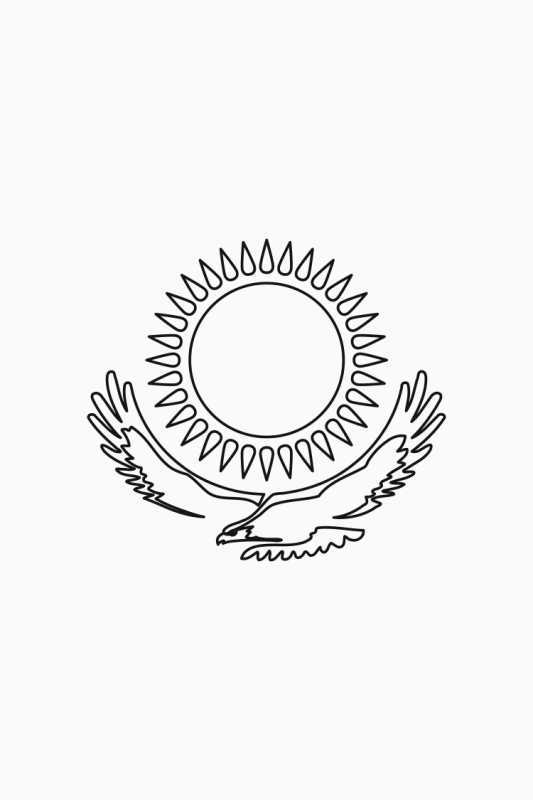 Флаг Казахстана