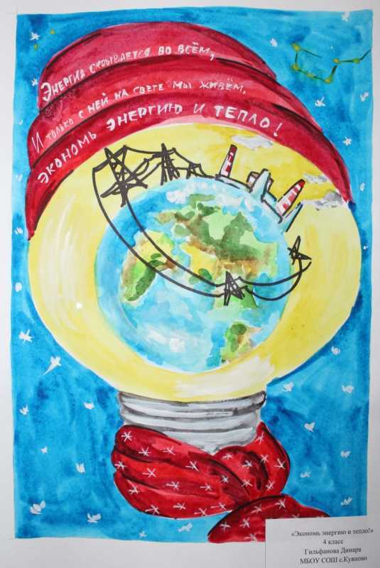 Энергосбережение рисунок на конкурс