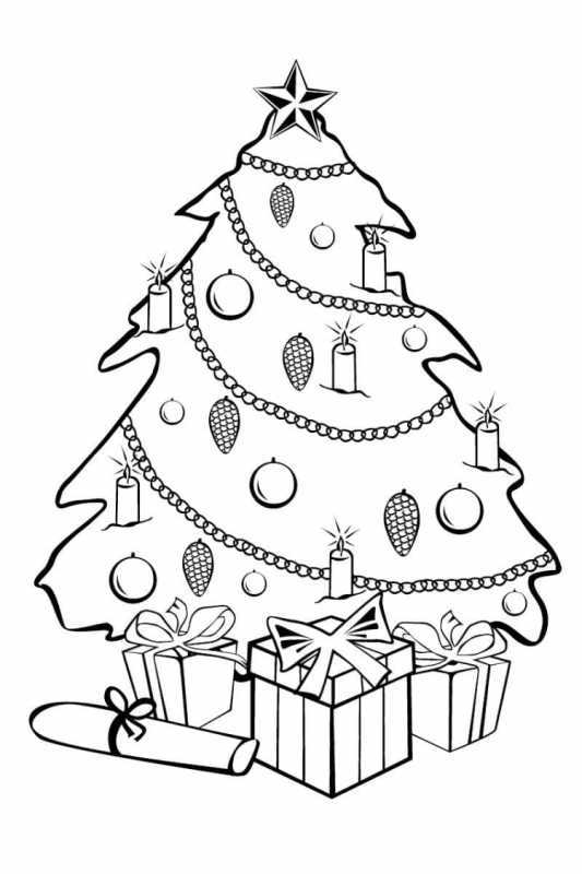 Новогодниерасскраски для малышей
