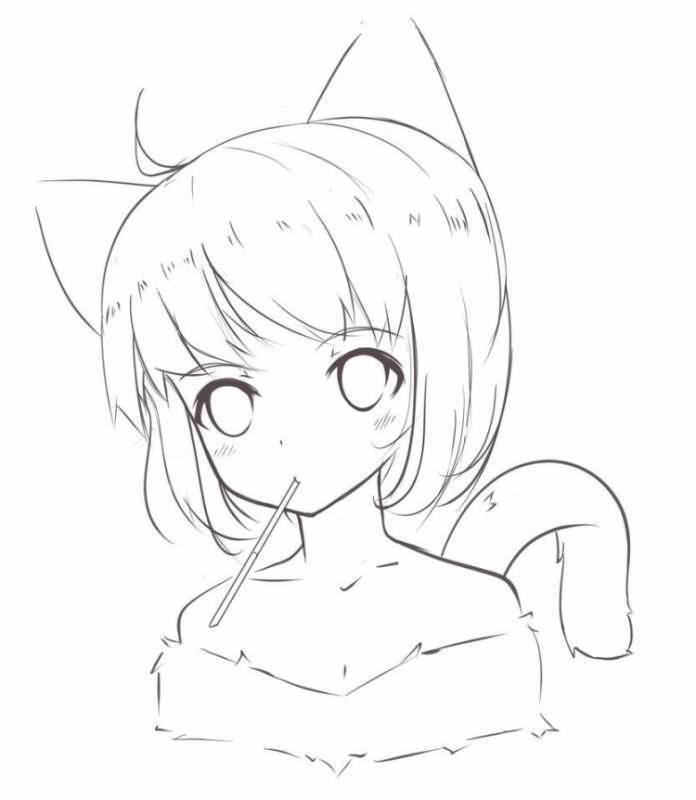 Аниме рисунки карандашом