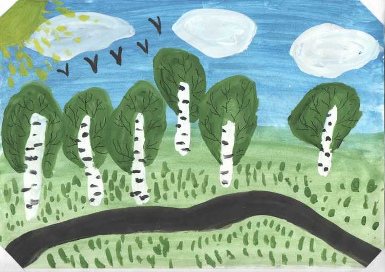 Рисование природа родного края