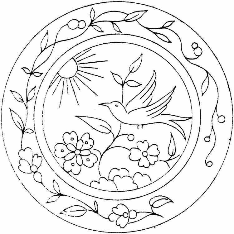 Раскрасить тарелку