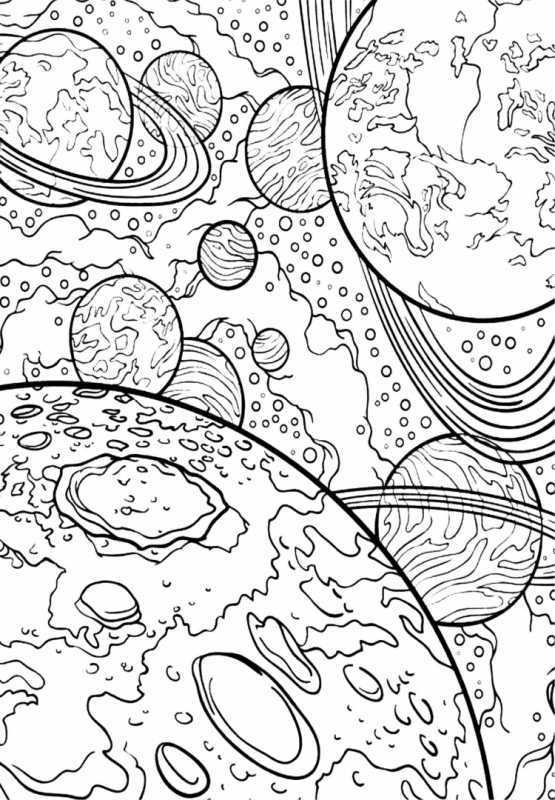 Раскраска космос для детей