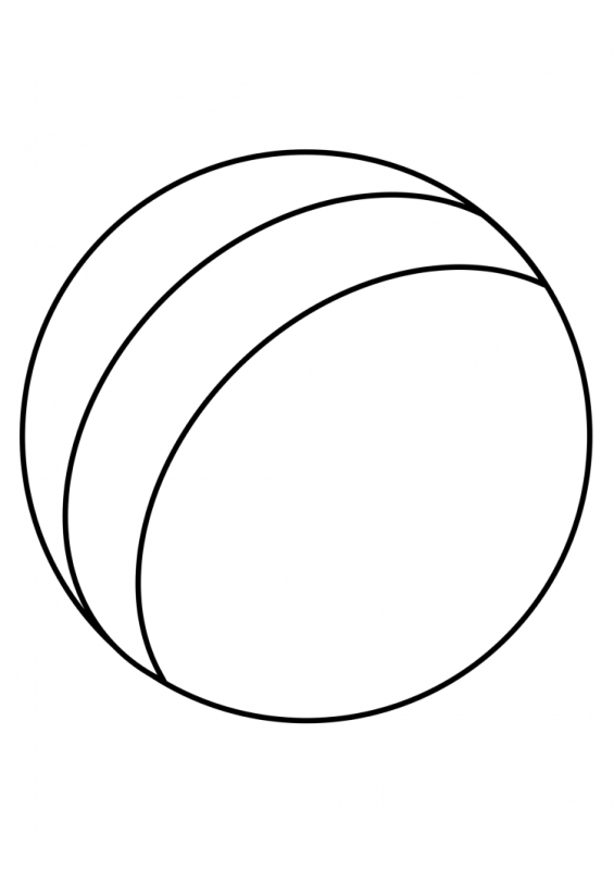 Мяч раскраска для детей