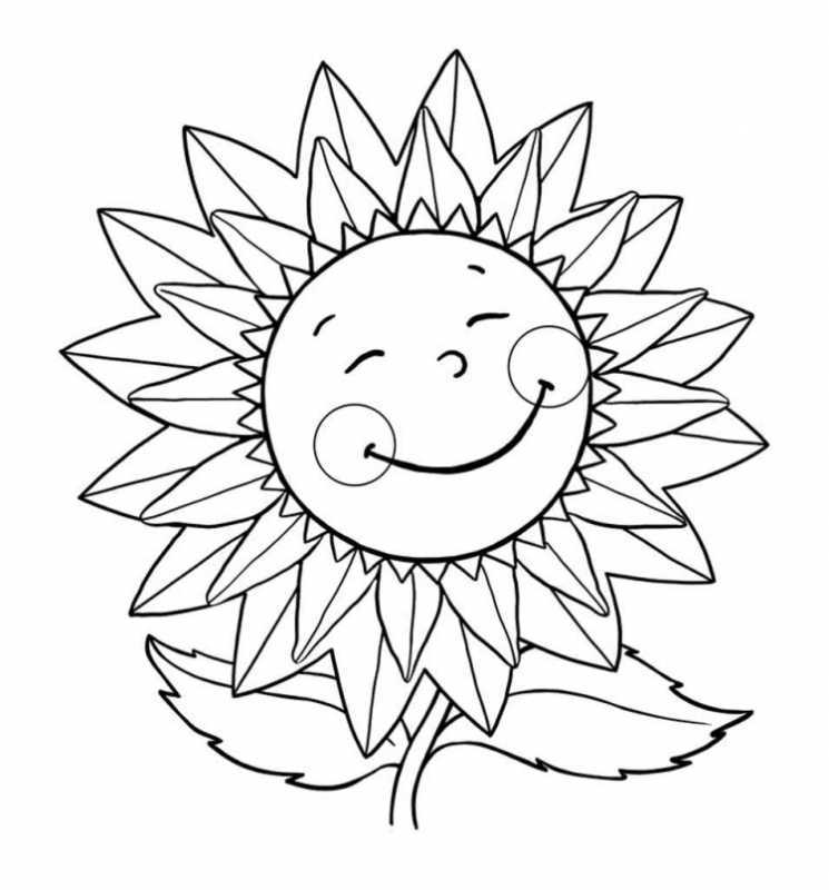 Солнышко раскраска для детей