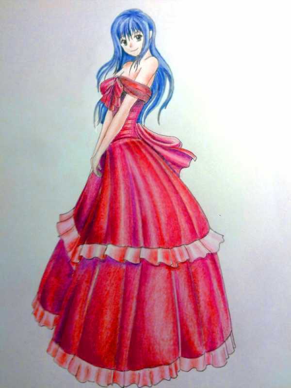 Девушки аниме в платьях маскарадах