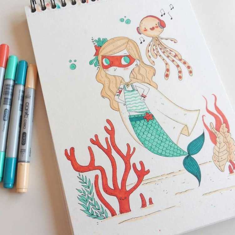 Идеи для рисования фломастерами