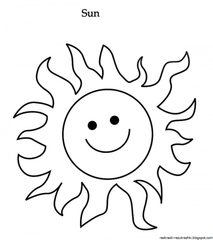 Трафарет солнца на окно