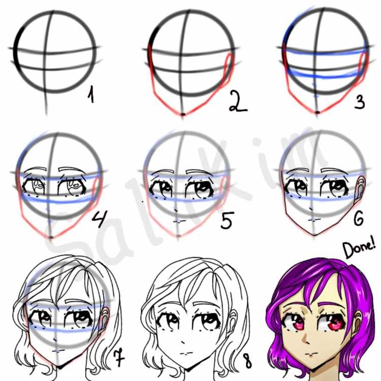 Аниме причёски для девушек