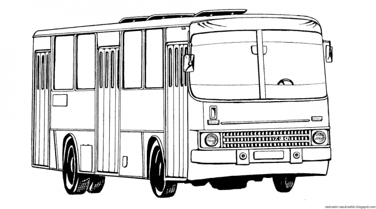 Школьный автобус раскраска