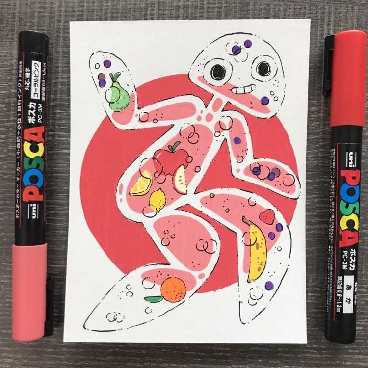 Рисунки маркерами для начинающих