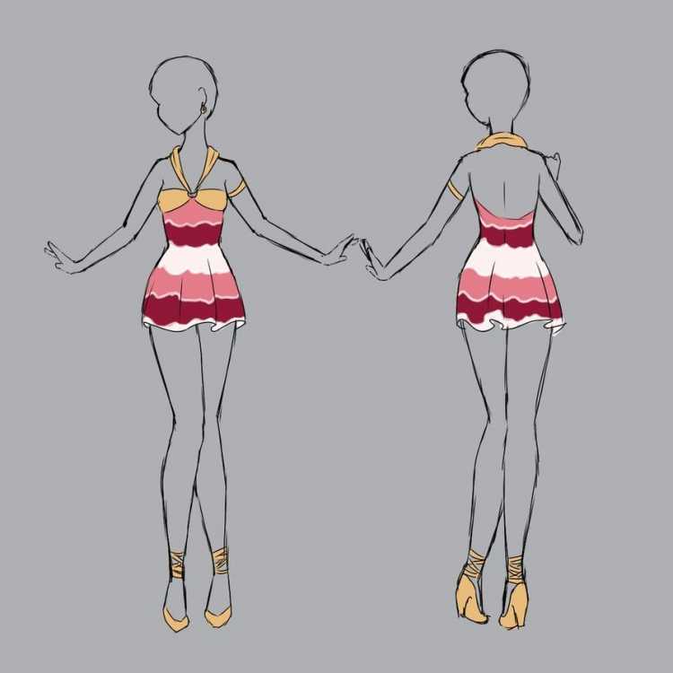 Наряды для манекенов Рисованные