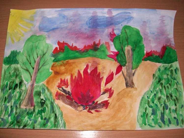 Рисунки для конкурса тема огонь