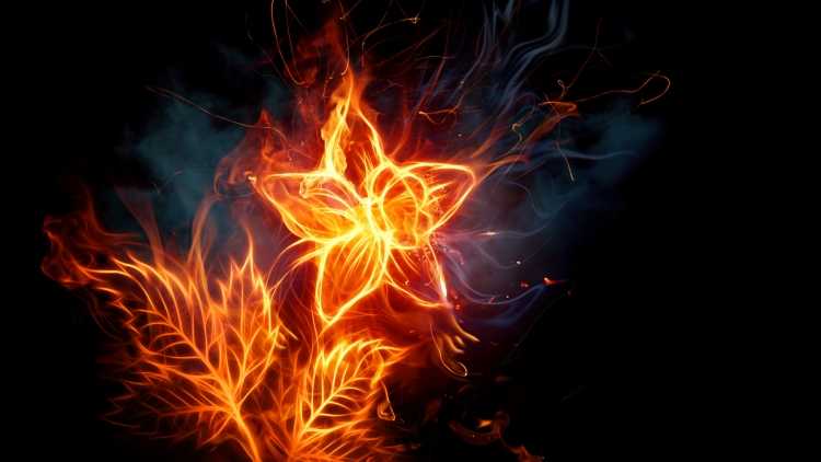 Заставка на рабочий стол огонь