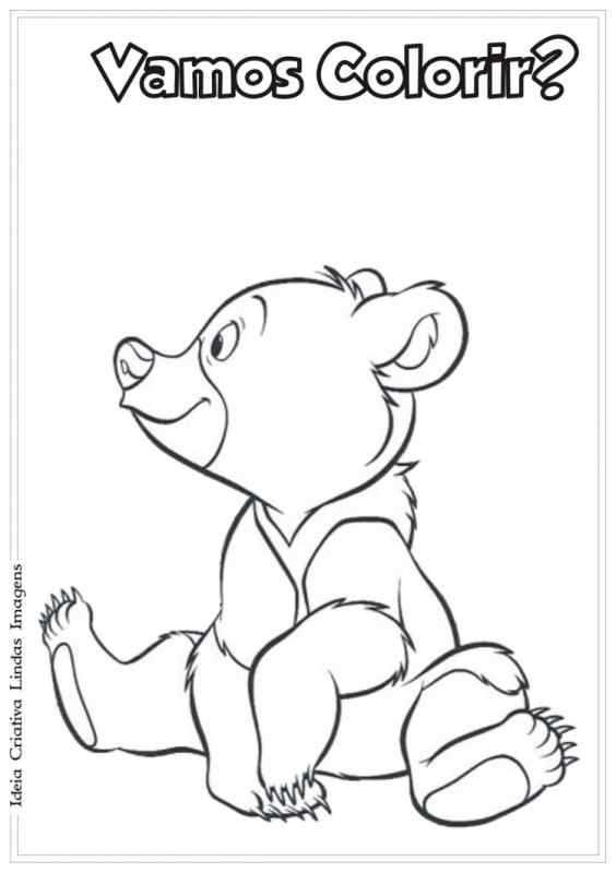 Мишка мультяшный раскраска