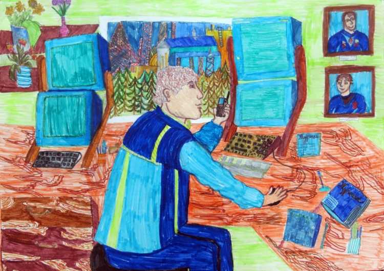 Папа с работы картина