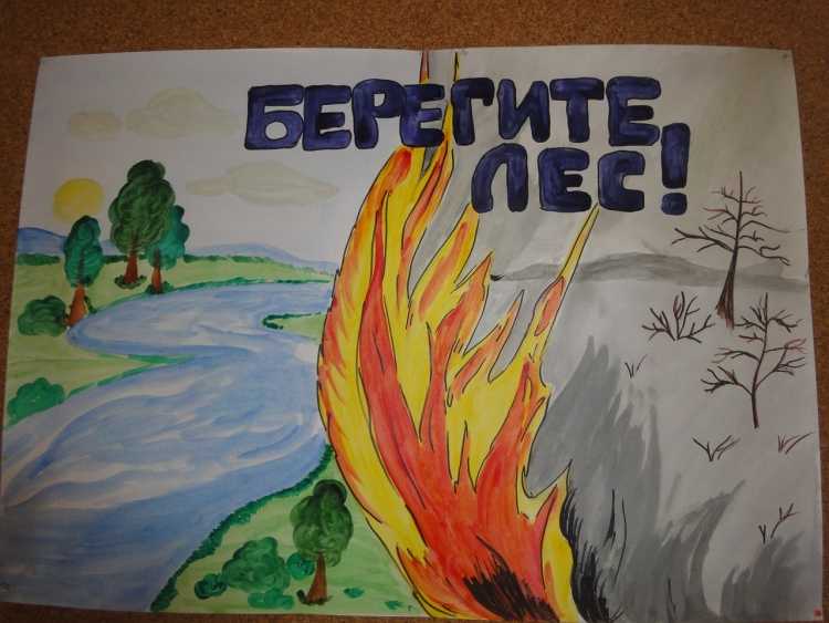 Плакат защита природы