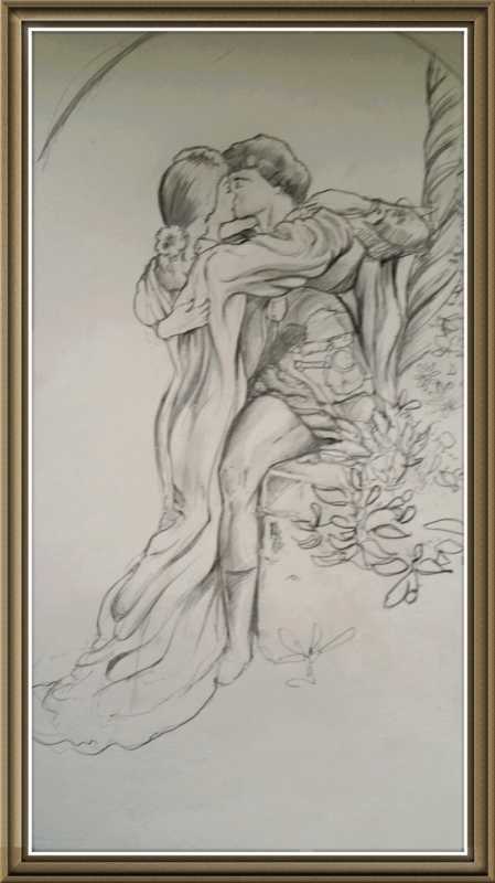 Джульетта графический рисунок