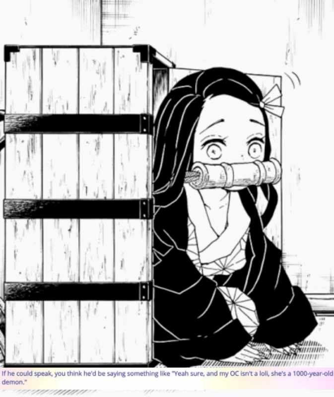 Клинок рассекающий демонов Незуко в полный рост