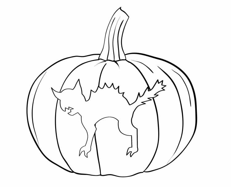 Тыква раскраска