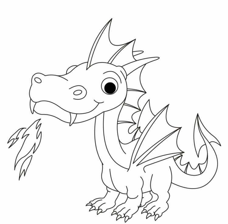 Дракон мультяшный