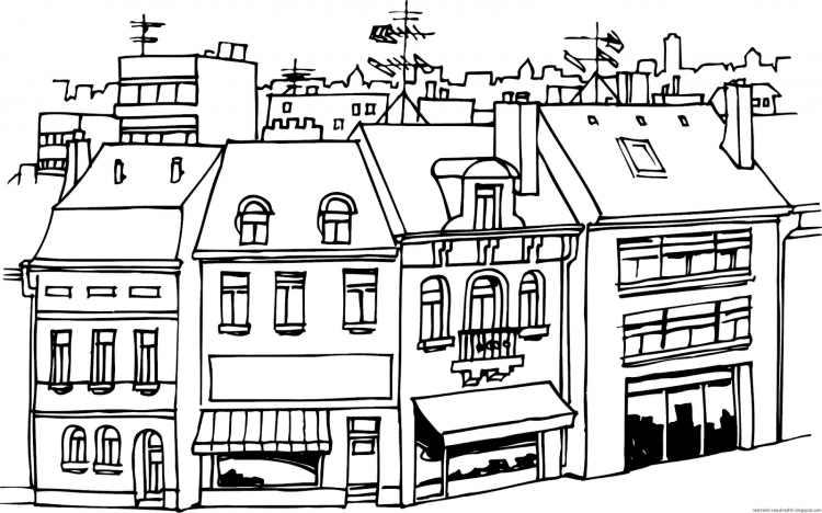 Раскраска "город"