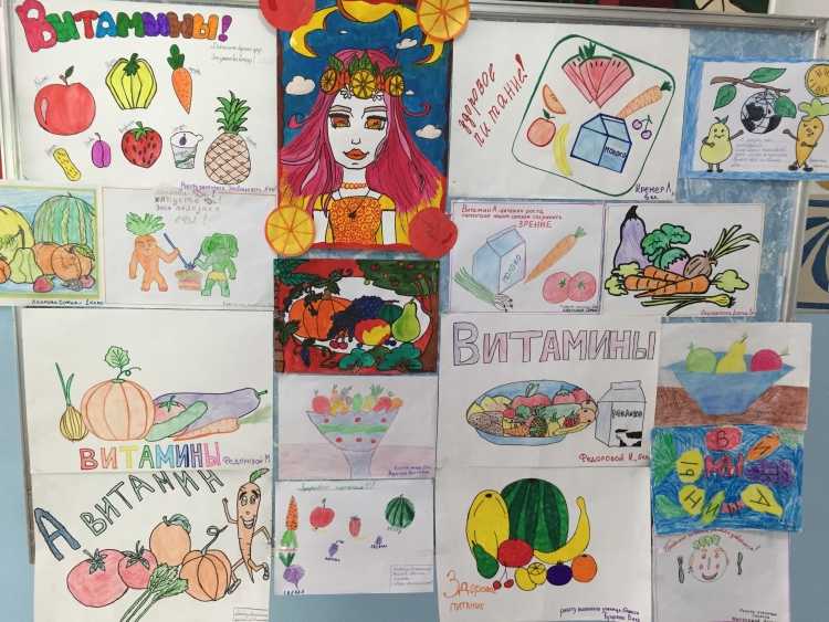 Плакат здоровое питание