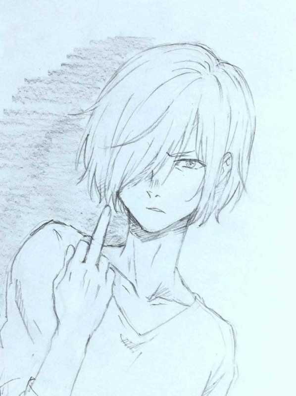 Аниме мальчики для срисовки