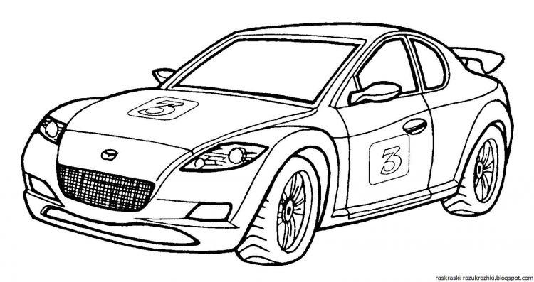 Раскраска Мазда RX-8