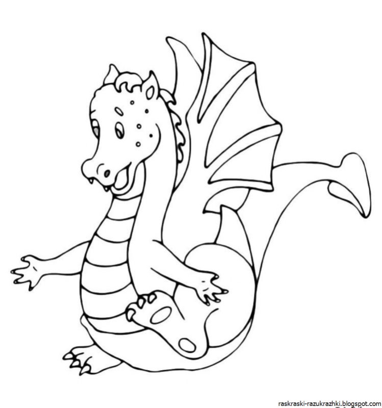 Воин дракона раскраска