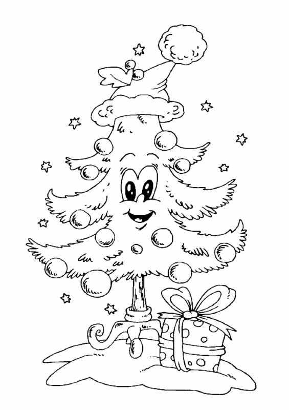 Новогодняя раскраска