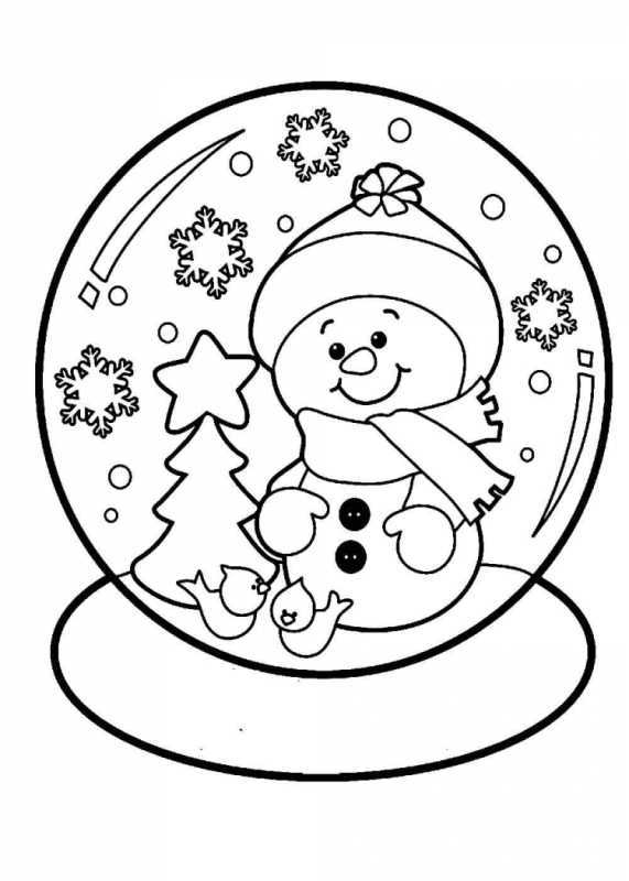 Раскраска праздник новый год для детей