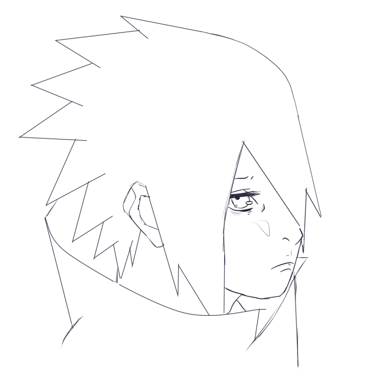 Саске рисунок