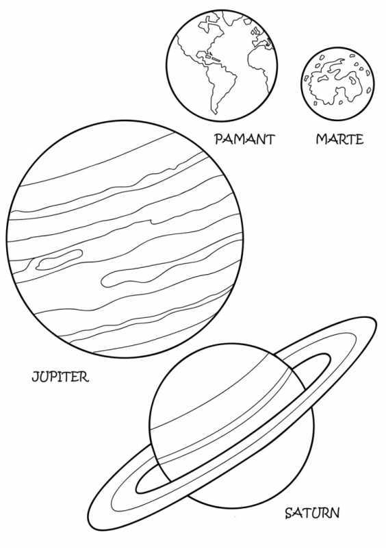 Раскраска Нептун Сатурн