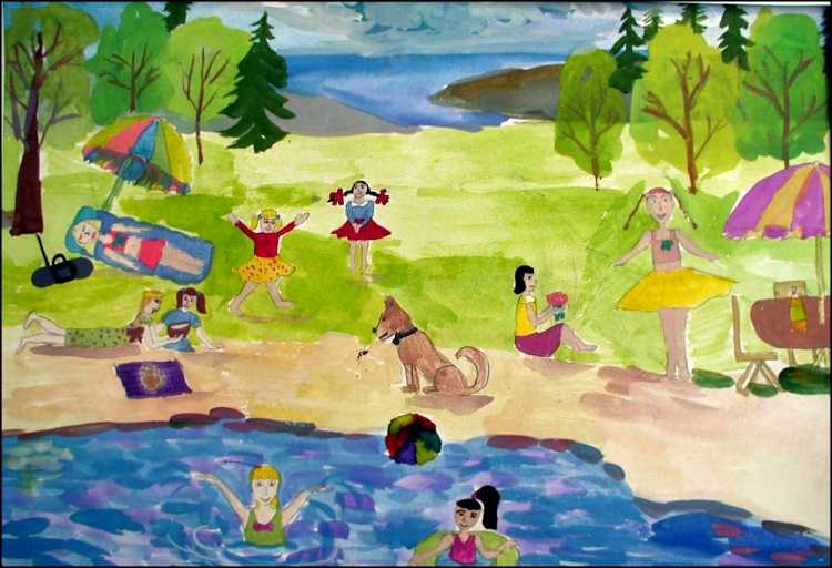 Летние впечатления рисунки