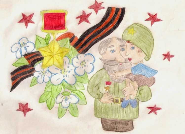 Рисунки на конкурс победа Деда моя победа