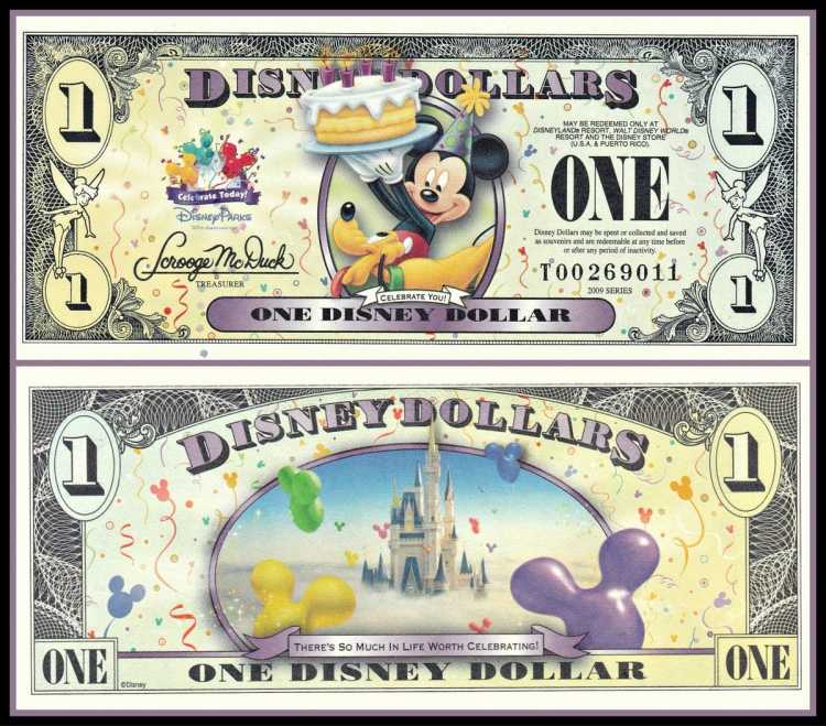 Доллар макет для печати