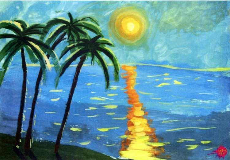 Морской пейзаж 3 класс