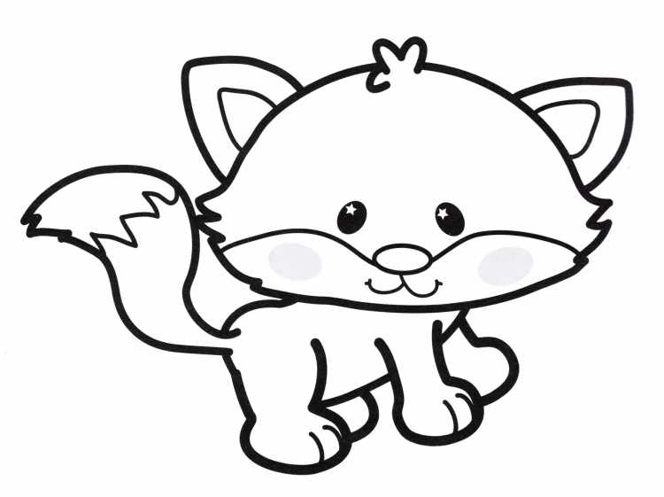 Раскраска лиса