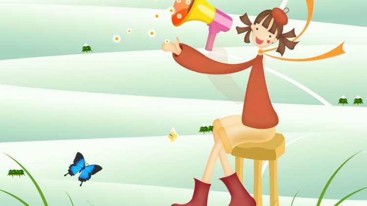 Фон весенние каникулы