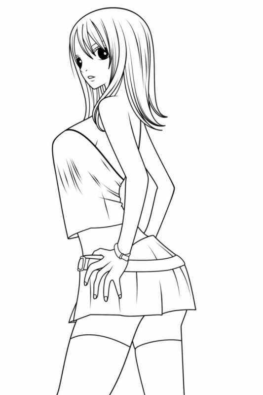 Рисунки для срисовки девушки