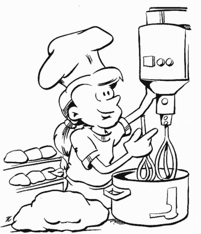 Раскраска Строитель