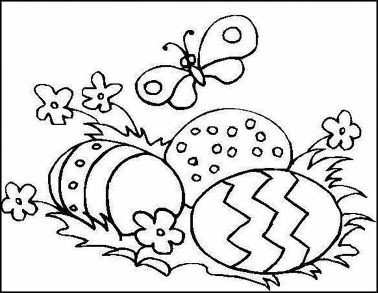 Разукрашки на пасхальную тему