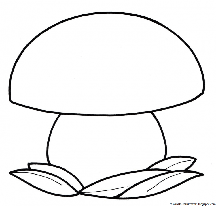 Трафареты грибов для рисования